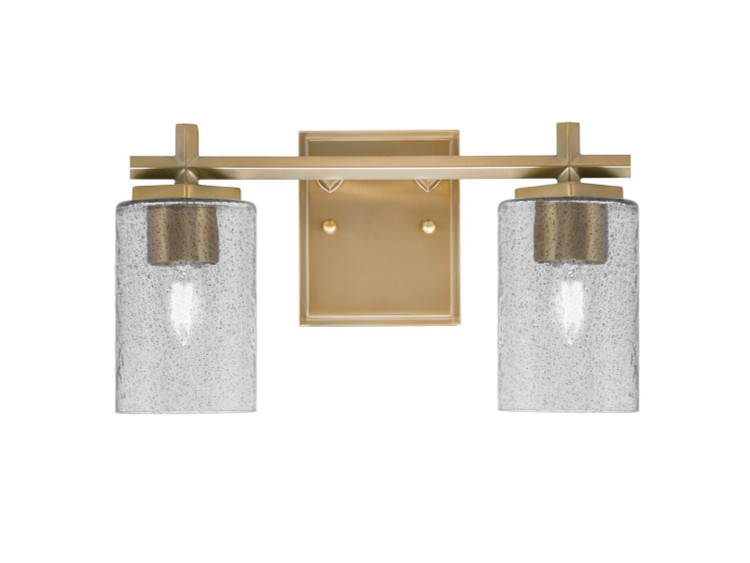 Toltec Lighting - 1212-NAB-3002 - Two Light Bath Bar - Franklin - New Age Brass