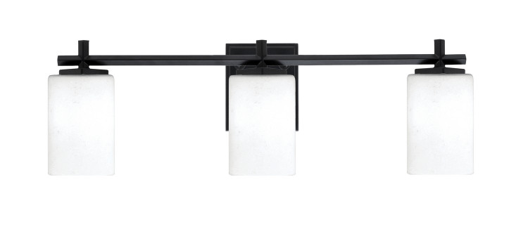 Toltec Lighting - 1213-MB-310 - Three Light Bath Bar - Franklin - Matte Black