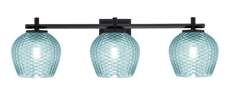 Toltec Lighting - 1213-MB-4605 - Three Light Bath Bar - Franklin - Matte Black