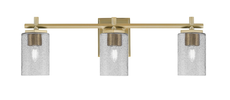 Toltec Lighting - 1213-NAB-3002 - Three Light Bath Bar - Franklin - New Age Brass