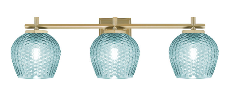 Toltec Lighting - 1213-NAB-4605 - Three Light Bath Bar - Franklin - New Age Brass Toltec Lighting - 1213-NAB-4605 - Three Light Bath Bar - Franklin - New Age Brass