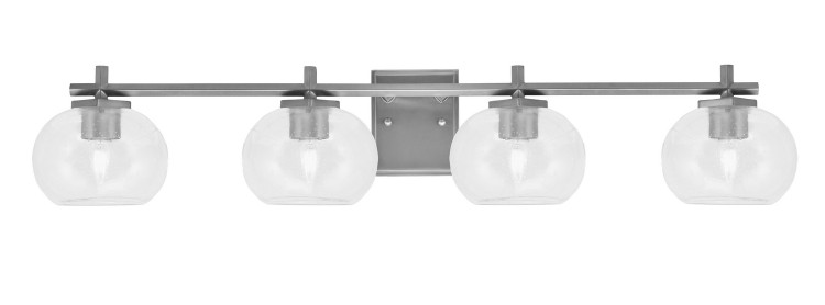 Toltec Lighting - 1214-GP-202 - Four Light Bath Bar - Franklin - Graphite