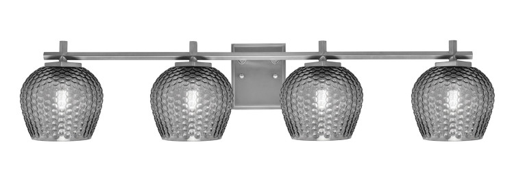 Toltec Lighting - 1214-GP-4602 - Four Light Bath Bar - Franklin - Graphite