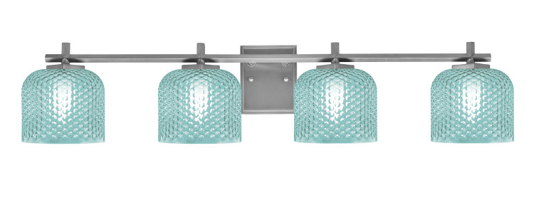 Toltec Lighting - 1214-GP-4615 - Four Light Bath Bar - Franklin - Graphite