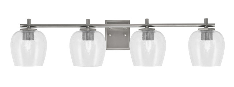 Toltec Lighting - 1214-GP-4810 - Four Light Bath Bar - Franklin - Graphite