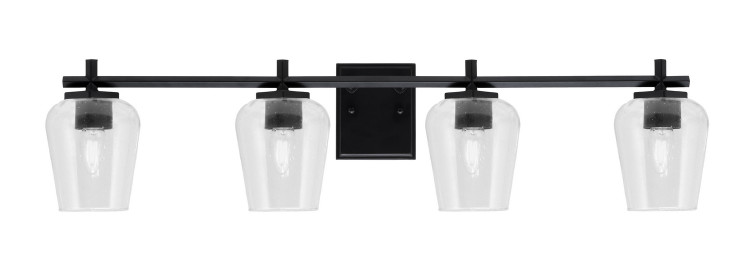 Toltec Lighting - 1214-MB-210 - Four Light Bath Bar - Franklin - Matte Black