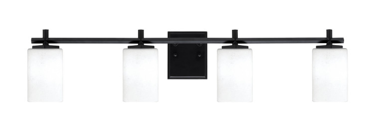 Toltec Lighting - 1214-MB-310 - Four Light Bath Bar - Franklin - Matte Black Toltec Lighting - 1214-MB-310 - Four Light Bath Bar - Franklin - Matte Black