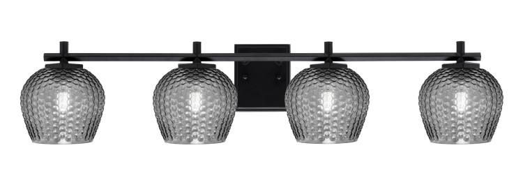 Toltec Lighting - 1214-MB-4602 - Four Light Bath Bar - Franklin - Matte Black
