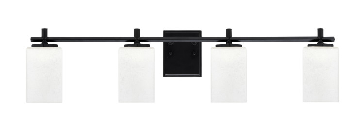Toltec Lighting - 1214-MB-531 - Four Light Bath Bar - Franklin - Matte Black