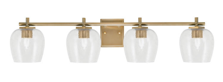 Toltec Lighting - 1214-NAB-4810 - Four Light Bath Bar - Franklin - New Age Brass Toltec Lighting - 1214-NAB-4810 - Four Light Bath Bar - Franklin - New Age Brass