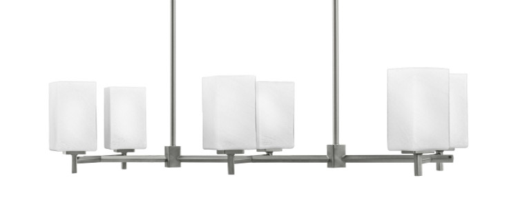 Toltec Lighting - 1226-GP-531 - Six Light Island Pendant - Franklin - Graphite