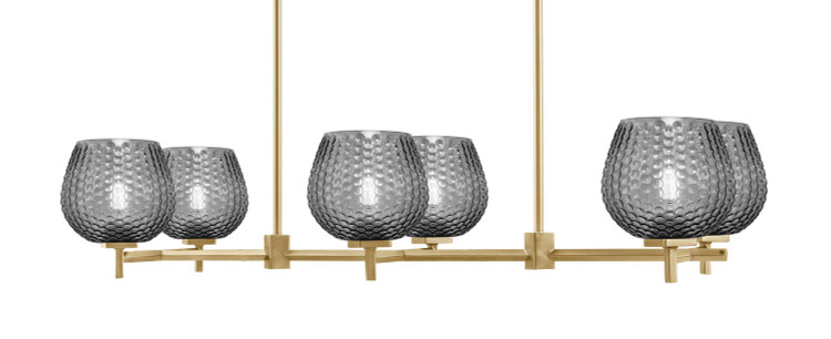 Toltec Lighting - 1226-NAB-4602 - Six Light Island Pendant - Franklin - New Age Brass Toltec Lighting - 1226-NAB-4602 - Six Light Island Pendant - Franklin - New Age Brass