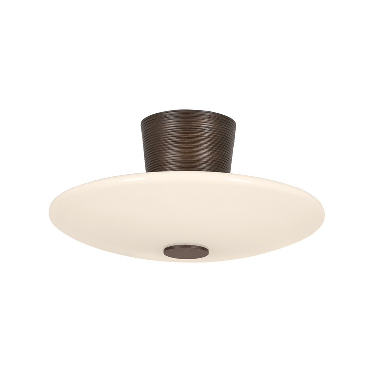 Troy Lighting - C5016-BRL - LED Semi Flush Mount - Albus - Bronze Leaf
