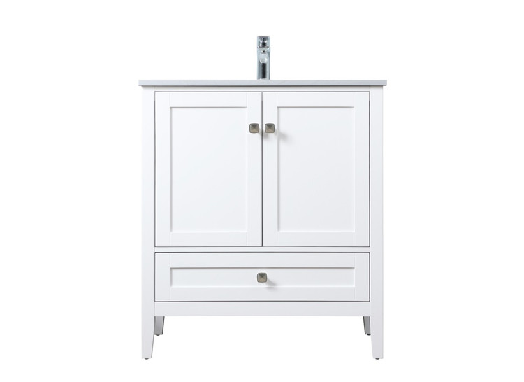Elegant Lighting - VF21130WH - SIngle Bathroom Vanity - Hamilton - White