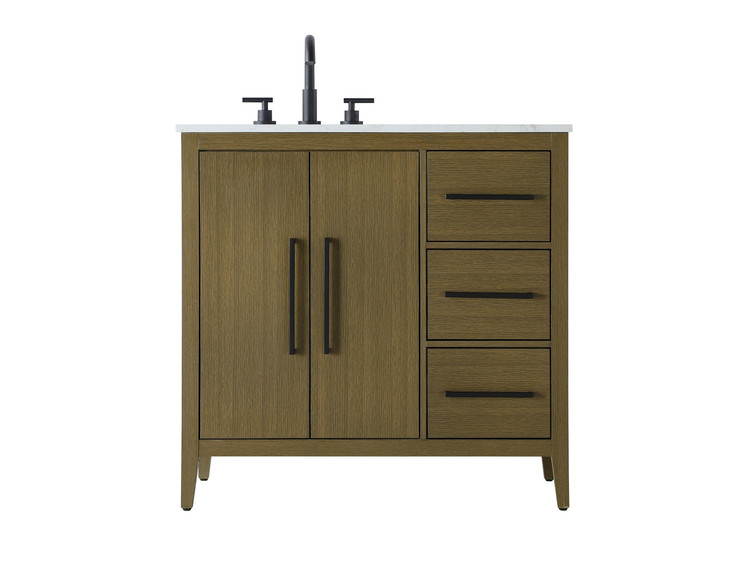 Elegant Lighting - VF29336MCB - Bathroom Vanity - Millie - Chestnut Brown