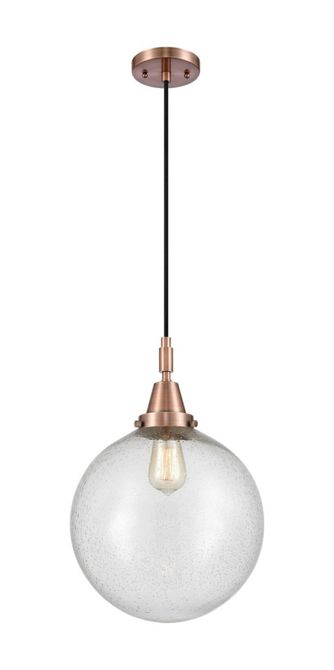 Innovations - 447-1P-AC-G204-12 - One Light Mini Pendant - Caden - Antique Copper