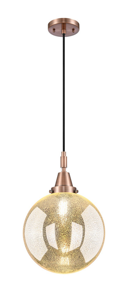 Innovations - 447-1P-AC-G208-10 - One Light Mini Pendant - Caden - Antique Copper