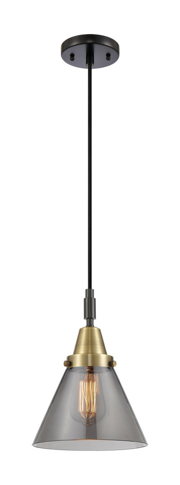 Innovations - 447-1P-BAB-G43 - One Light Mini Pendant - Caden - Black Antique Brass