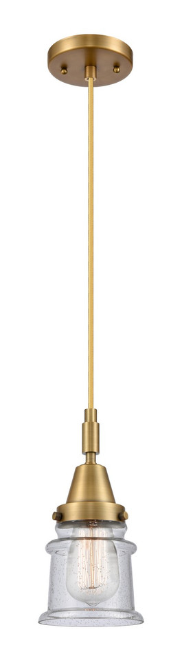 Innovations - 447-1P-BB-G184S - One Light Mini Pendant - Caden - Brushed Brass