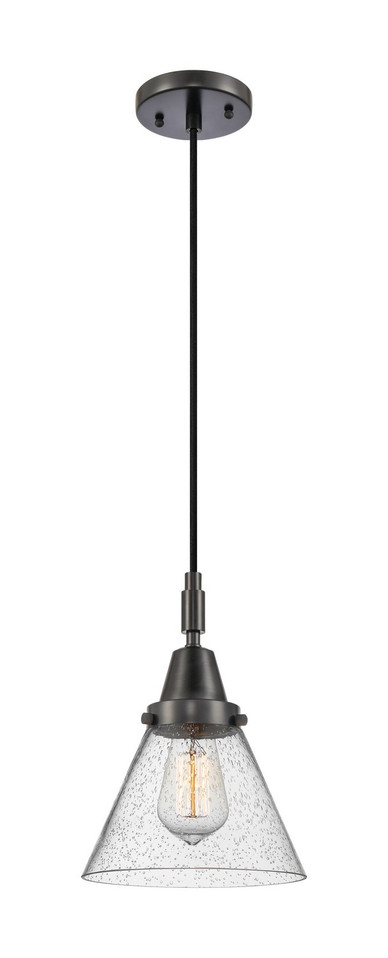 Innovations - 447-1P-BK-G44 - One Light Pendant - Caden - Matte Black Innovations - 447-1P-BK-G44 - One Light Pendant - Caden - Matte Black