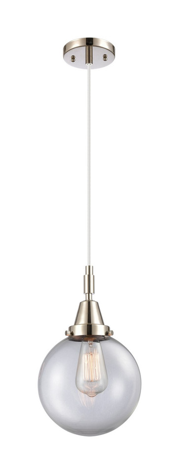 Innovations - 447-1P-PN-G202-8 - One Light Mini Pendant - Caden - Polished Nickel