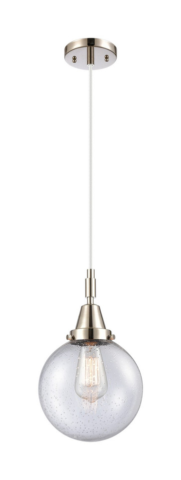 Innovations - 447-1P-PN-G204-8 - One Light Pendant - Caden - Polished Nickel Innovations - 447-1P-PN-G204-8 - One Light Pendant - Caden - Polished Nickel