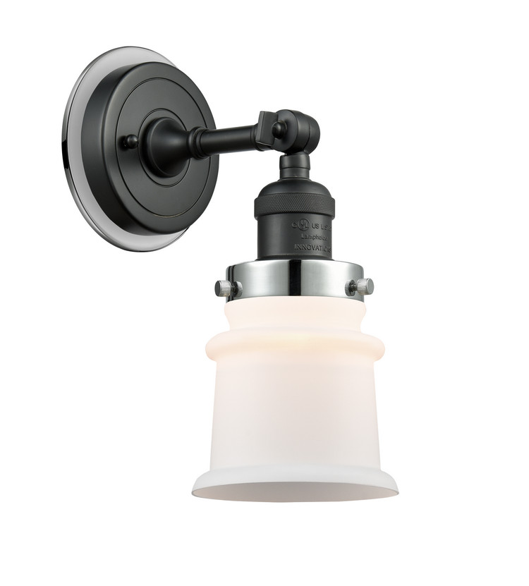Innovations - 203BK-BPPC-HRPC-G181S - One Light Wall Sconce - Franklin Restoration - Matte Black