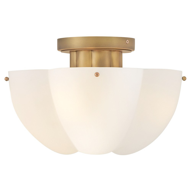 Hinkley - 47583HB - LED Semi-Flush Mount - Becca - Heritage Brass Hinkley - 47583HB - LED Semi-Flush Mount - Becca - Heritage Brass