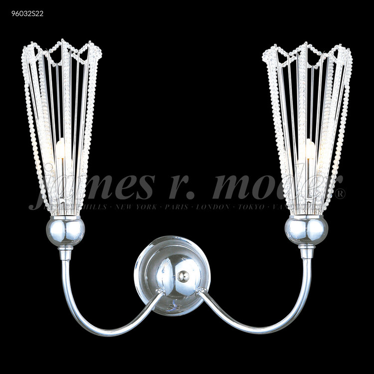 James R. Moder - 96032S22 - Two Light Wall Sconce - Medallion - Silver