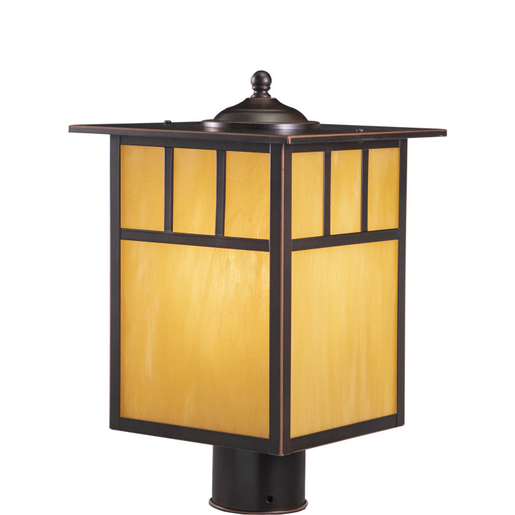 Vaxcel - OP37295BBZ - One Light Outdoor Post Mount - Mission - Burnished Bronze