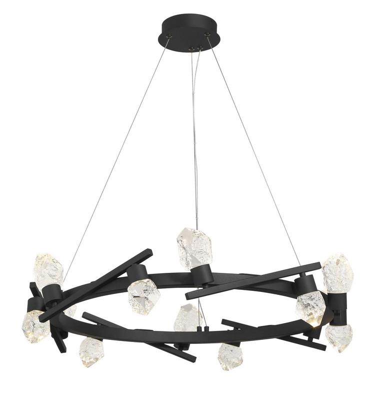 George Kovacs - P1537-066-L - LED Chandelier - Kosmyc - Sand Coal Black