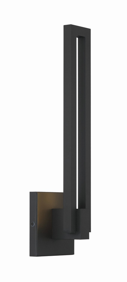 George Kovacs - P1712-066-L - LED Outdoor Wall Mount - Music - Sand Coal Black