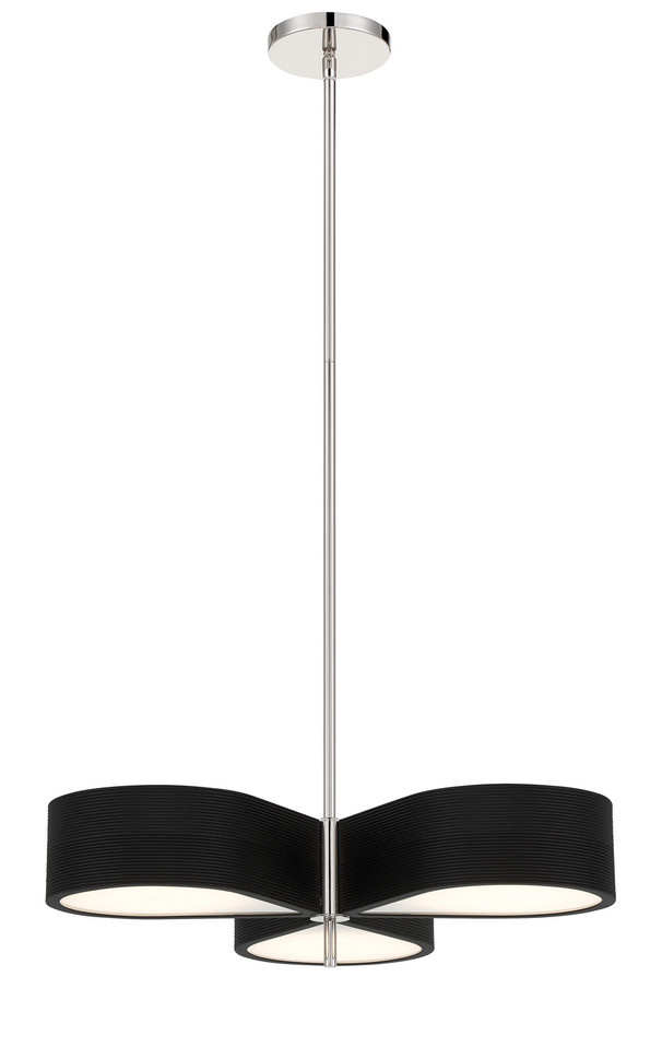 George Kovacs - P5345-572-L - LED Pendant - Side Step - Polished Nickel And Coal