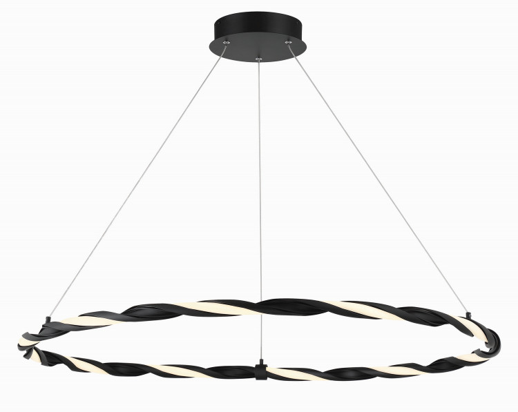 George Kovacs - P5483-66A-L - LED Island Pendant - Convolution - Coal Black George Kovacs - P5483-66A-L - LED Island Pendant - Convolution - Coal Black