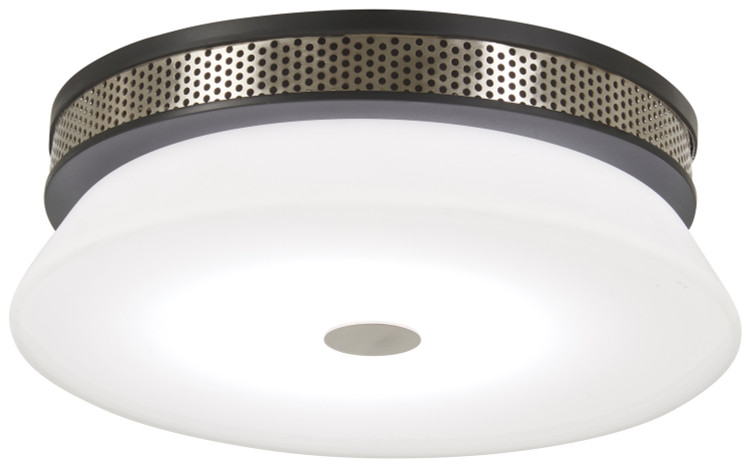George Kovacs - P955-691-L - LED Flush Mount - Tauten - Brushed Nickel and Coal Highlights