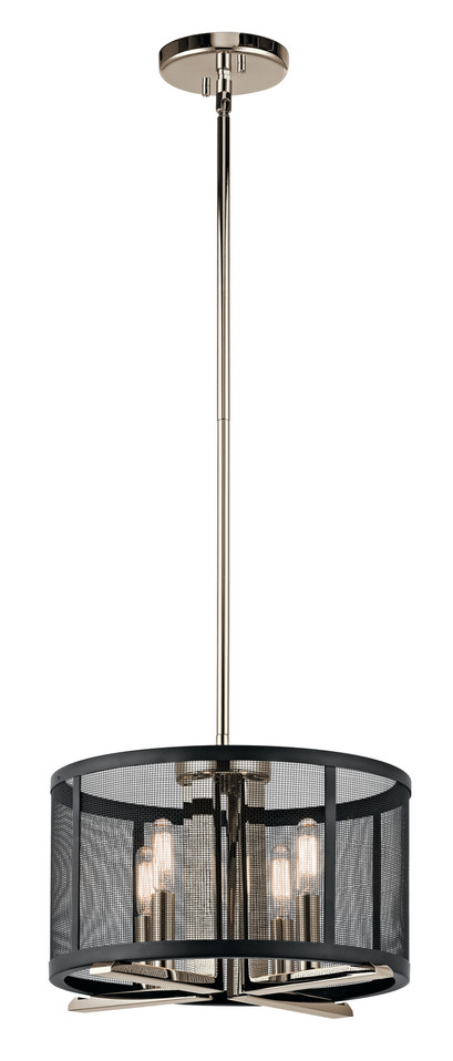 Kichler - 43713PN - Four Light Pendant/Semi Flush - Titus - Polished Nickel