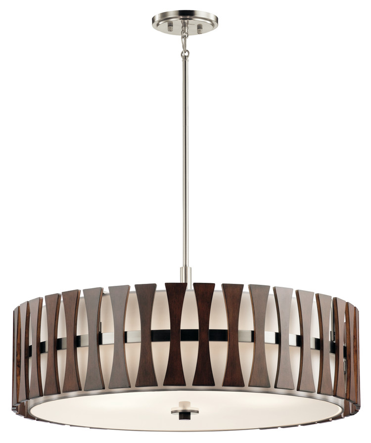 Kichler - 43754AUB - Five Light Pendant/Semi Flush - Cirus - Auburn Stained Finish