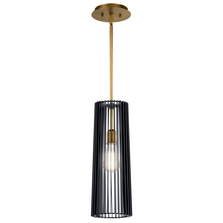 Kichler - 44169BK - One Light Pendant - Linara - Black