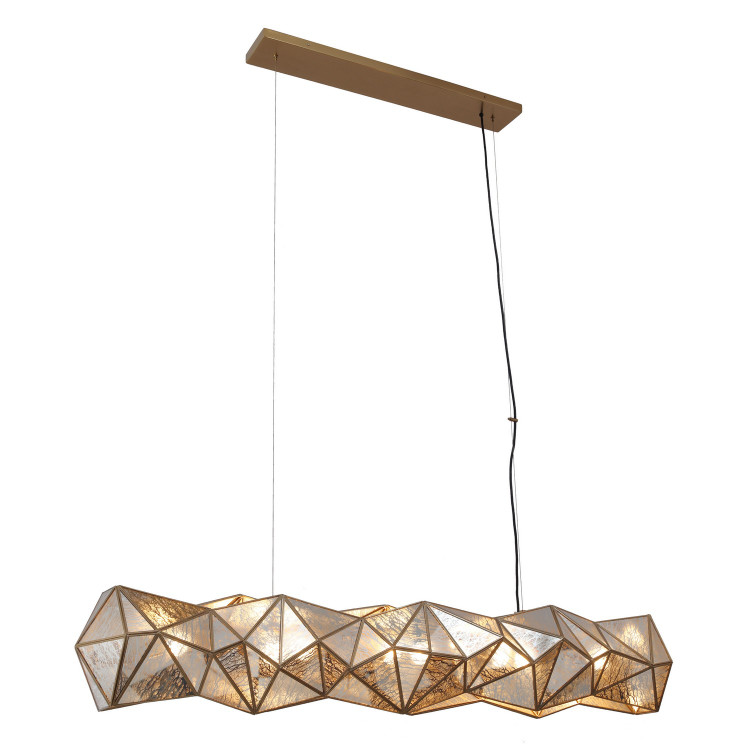 Metropolitan - N1697-863 - Eight Light Island Pendant - Geo-Gem - Artisan Brass