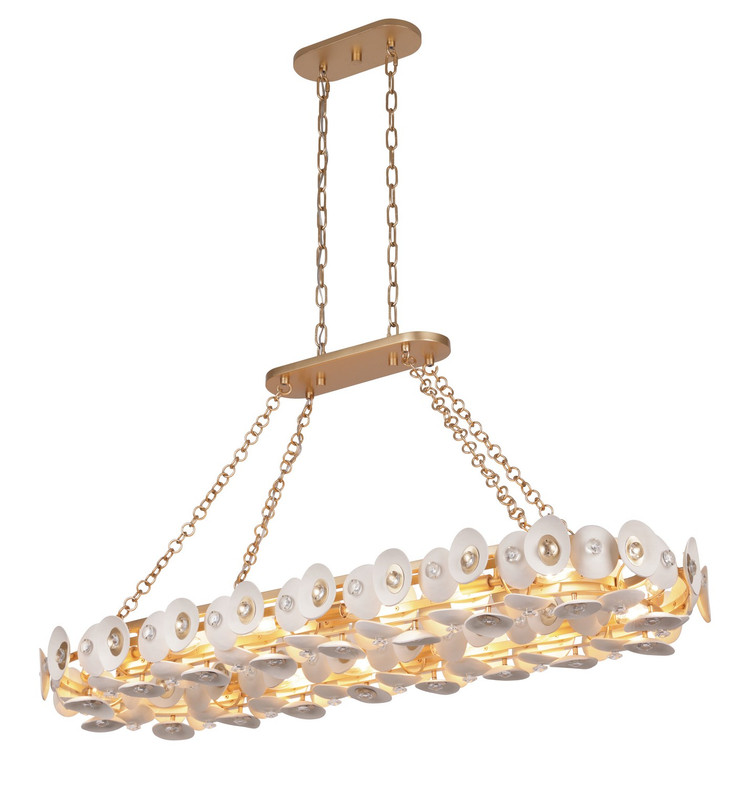 Metropolitan - N1869-760 - 14 Light Island Pendant - Niu - Fawn Gold