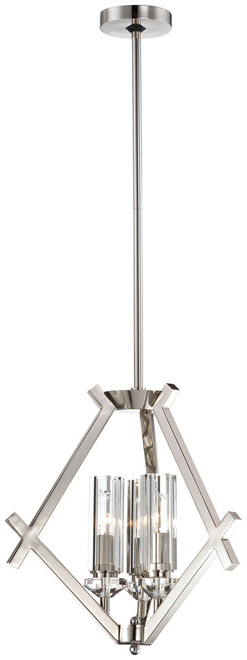 Metropolitan - N6832-613 - Three Light Mini Chandelier - Fusano - Polished Nickel Metropolitan - N6832-613 - Three Light Mini Chandelier - Fusano - Polished Nickel