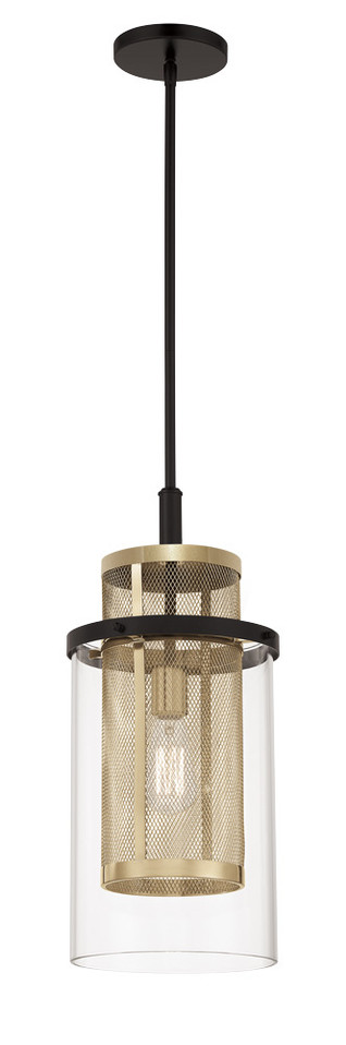 Metropolitan - N7811-726 - One Light Mini Pendant - Soho by Robin Baron - Coal And Soft Brass