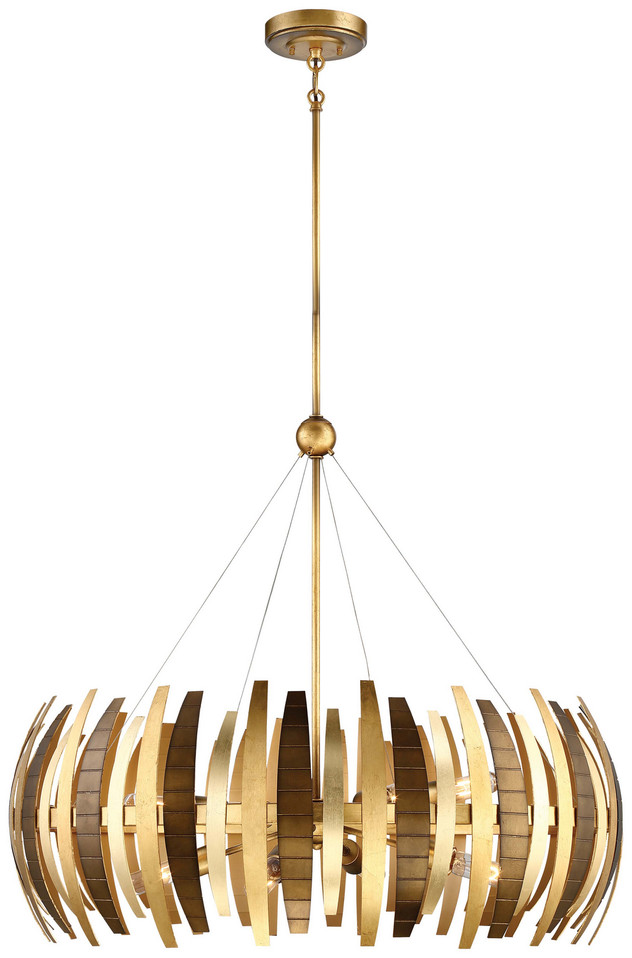 Metropolitan - N7839-659 - Eight Light Chandelier - Manitou - Ardor Gold