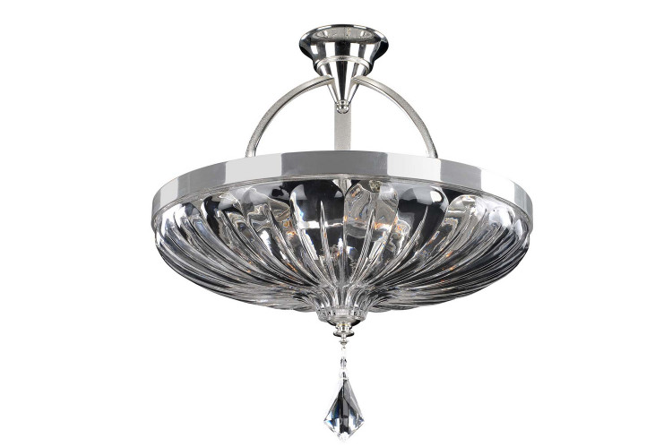 Allegri - 028545-017-FR001 - Six Light Semi Flush Mount - Orecchini - Two Tone Silver Allegri - 028545-017-FR001 - Six Light Semi Flush Mount - Orecchini - Two Tone Silver