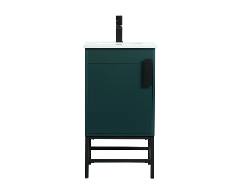 Elegant Lighting - VF48818MGN - Single Bathroom Vanity - Eugene - Green