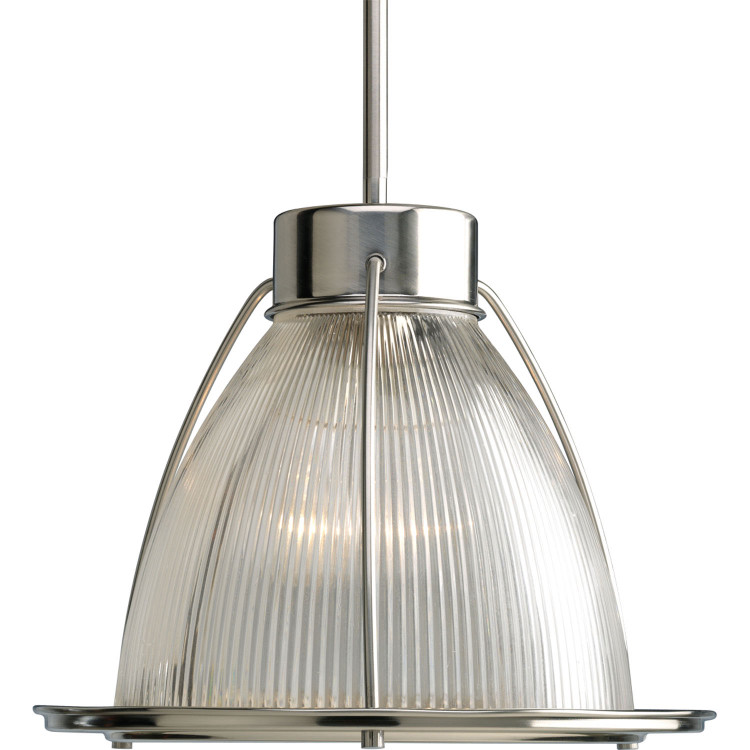 Progress Lighting - P5182-09 - One Light Pendant - Prismatic - Brushed Nickel Progress Lighting - P5182-09 - One Light Pendant - Prismatic - Brushed Nickel