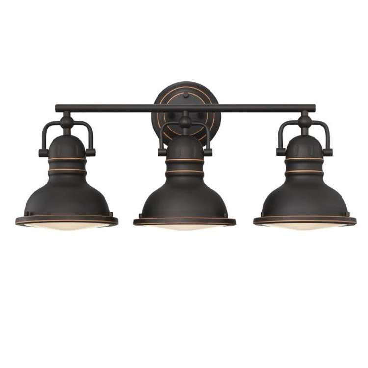 Westinghouse Lighting - 6116200 - Three Light Wall Fixture - Boswell - Oil Rubbed Bronze With Highlights