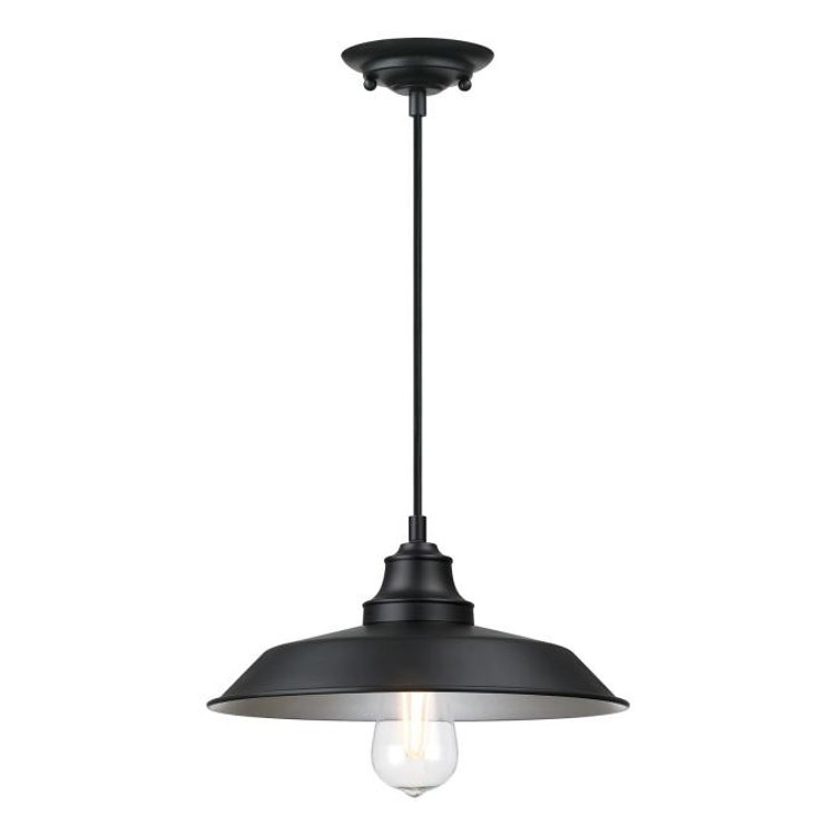 Westinghouse Lighting - 6132300 - One Light Pendant - Iron Hill - Matte Black