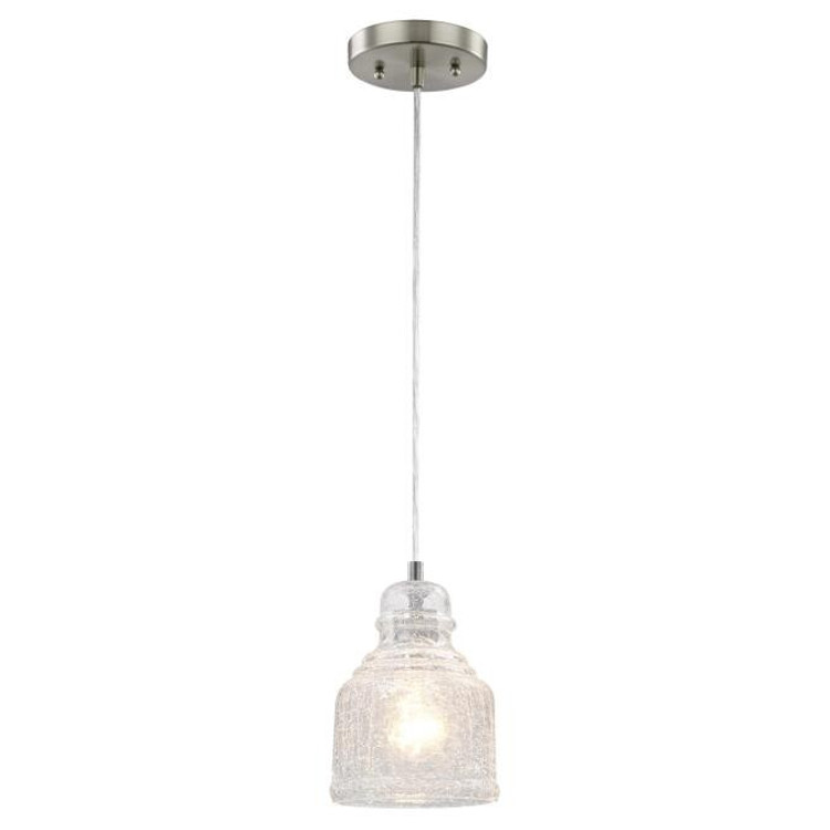 Westinghouse Lighting - 6309200 - One Light Mini Pendant - Brushed Nickel Westinghouse Lighting - 6309200 - One Light Mini Pendant - Brushed Nickel