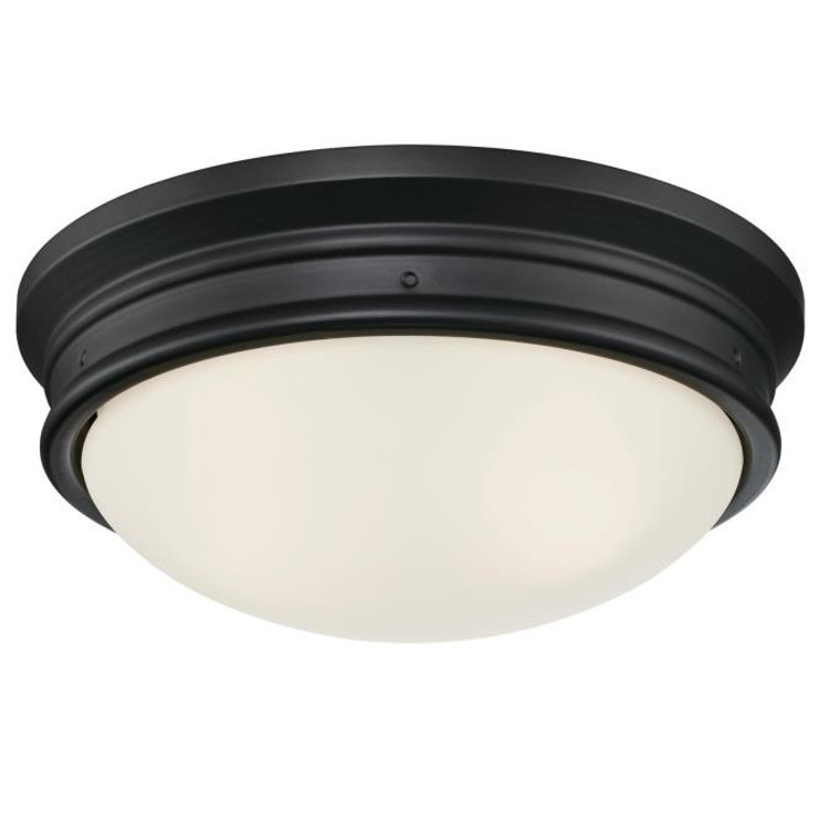 Westinghouse Lighting - 6324100 - Two Light Flush Mount - Meadowbrook - Matte Black